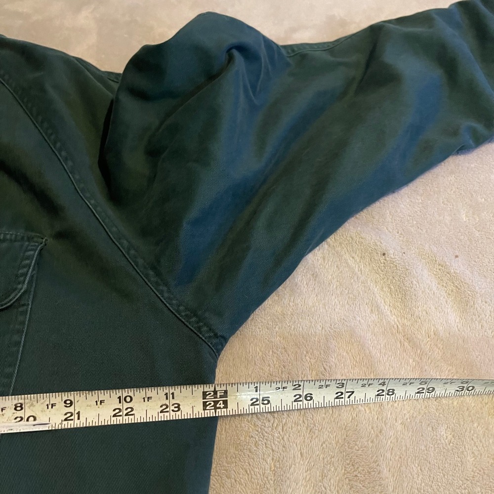 Vintage Charter Club Jacket Women Large Green Jane Justin Barn Corduroy Collar - Picture 7 of 11